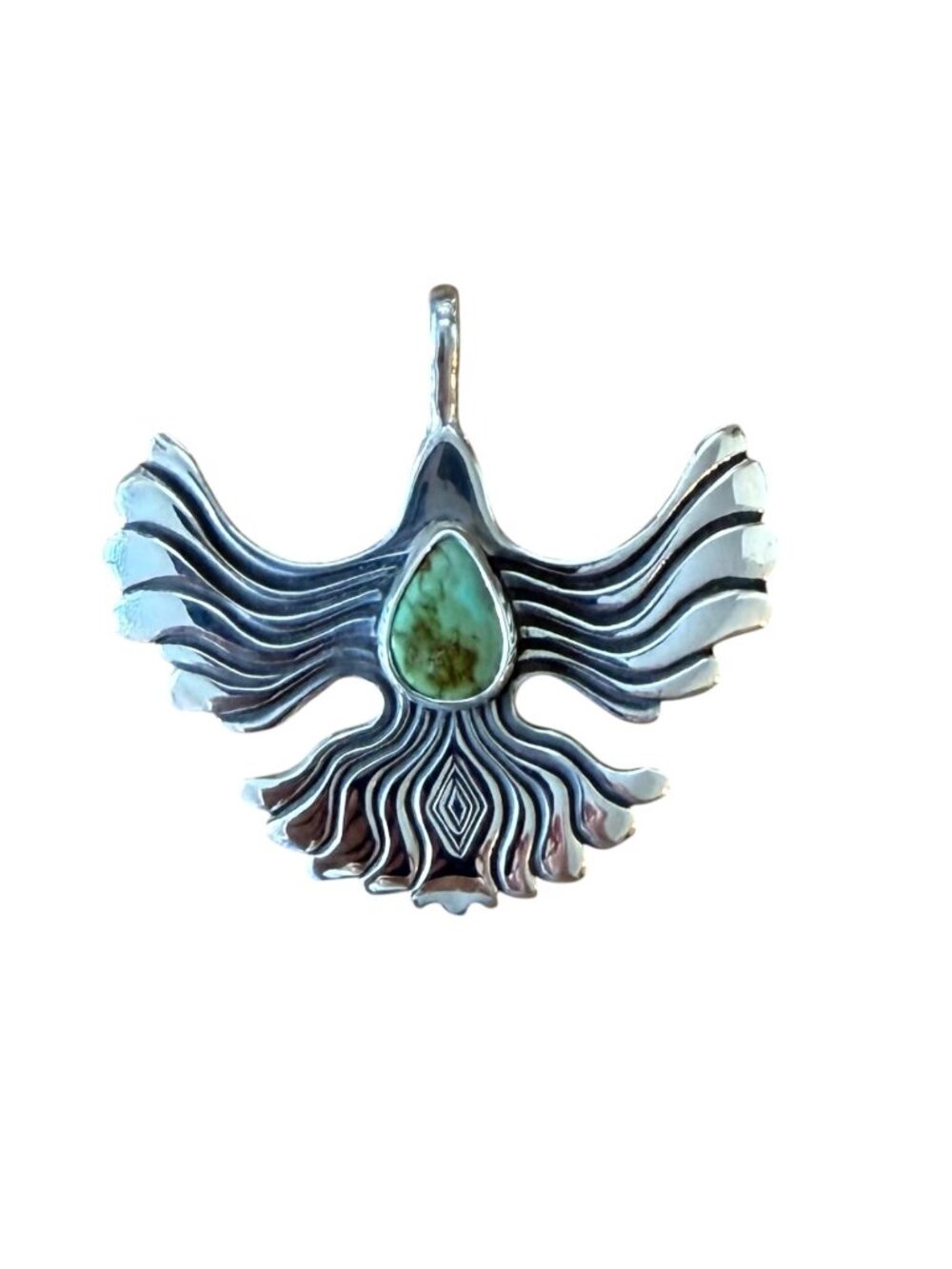 Gogi Jewelry Sterling and Turquoise Freebird Pendant